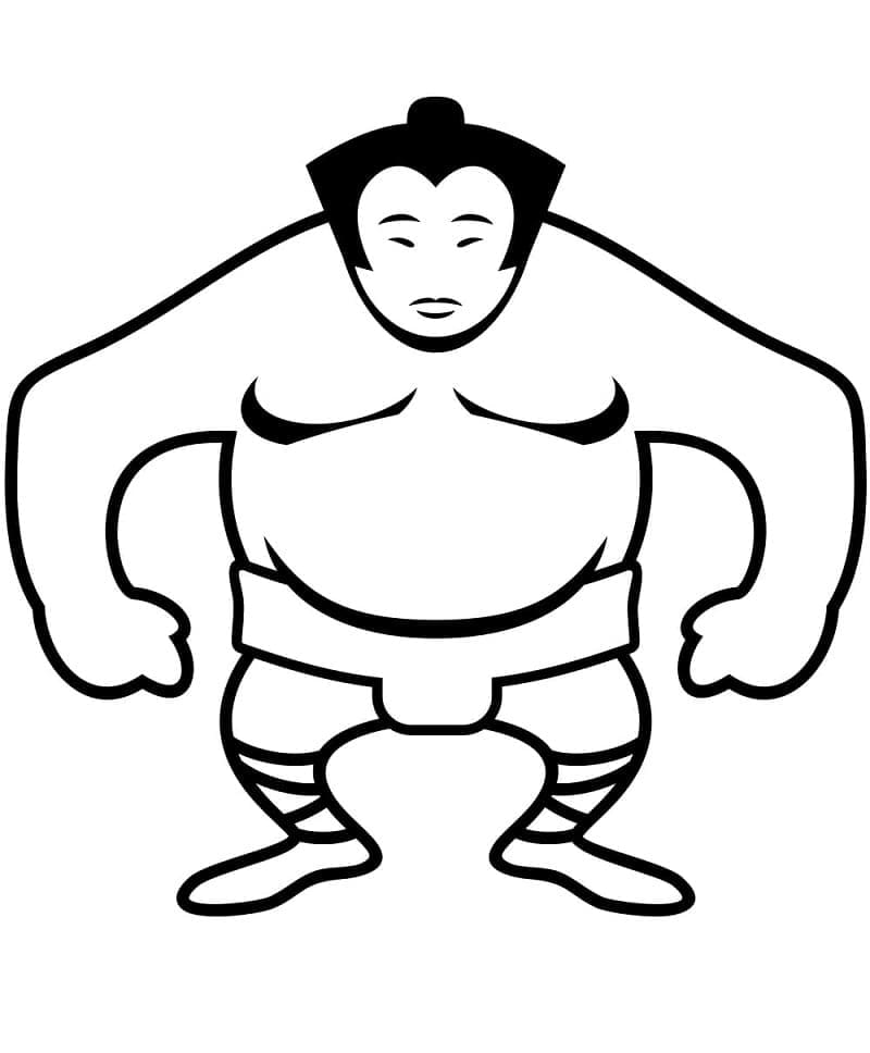 Sumo Coloring Page - Free Printable Coloring Pages for Kids