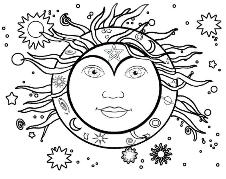 Sun And Moon Art
