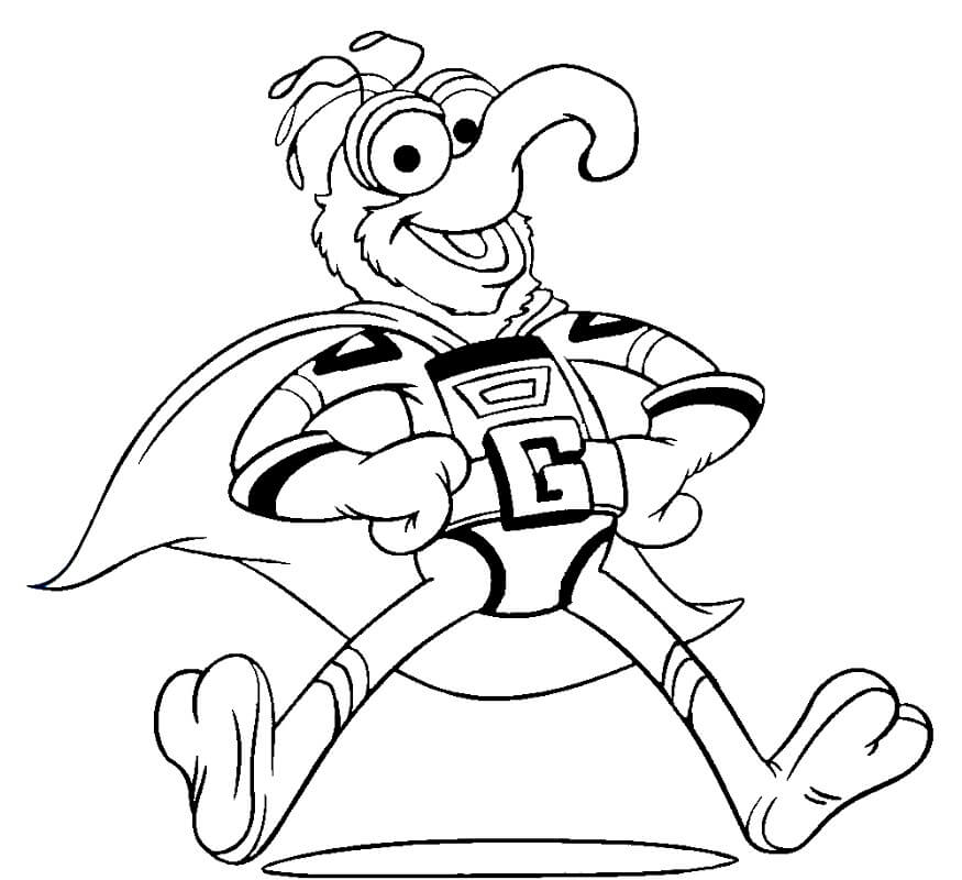 Super Gonzo Coloring Page - Free Printable Coloring Pages for Kids