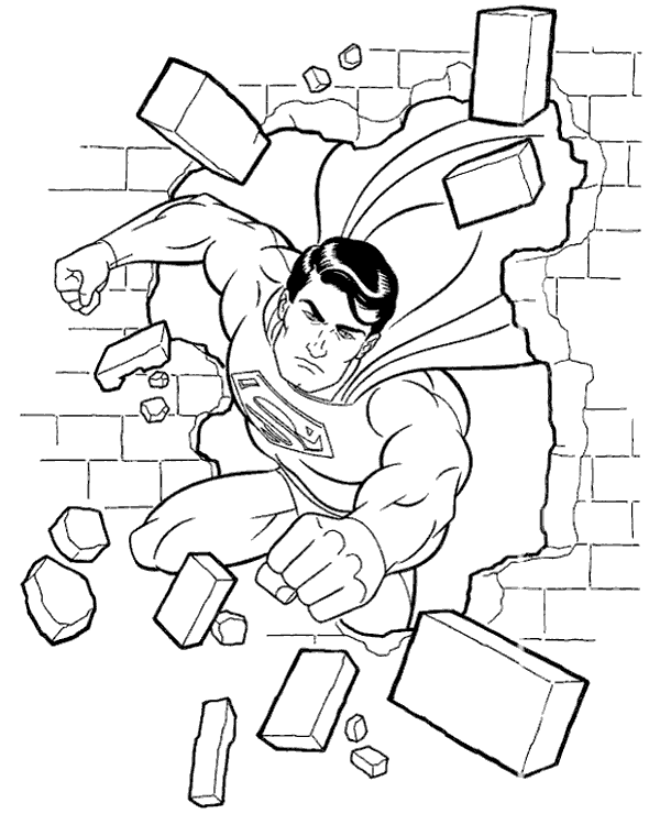 Superman Breaking The Wall