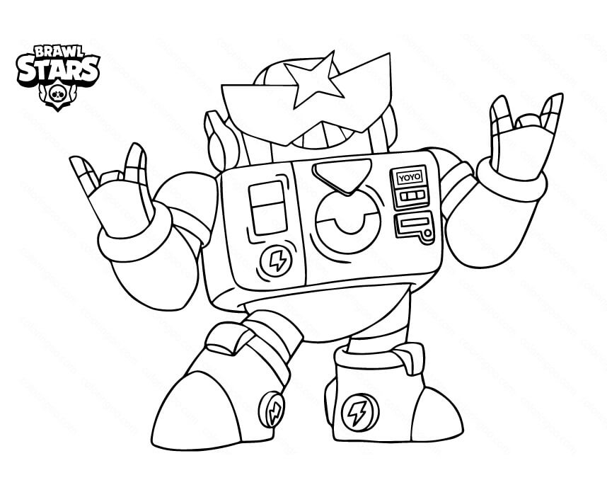 Brawl Stars Coloring Pages All Coloring Pages Manufacture - colt brawl stars coloriage