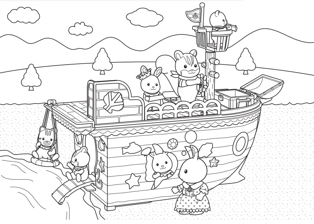 Sylvanian Families 18 Coloring Page Free Printable Coloring Pages For Kids