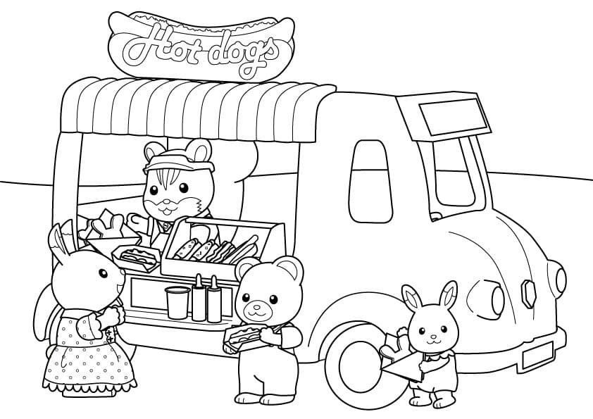 Sylvanian Families Coloring Pages - Free Printable Coloring Pages for Kids