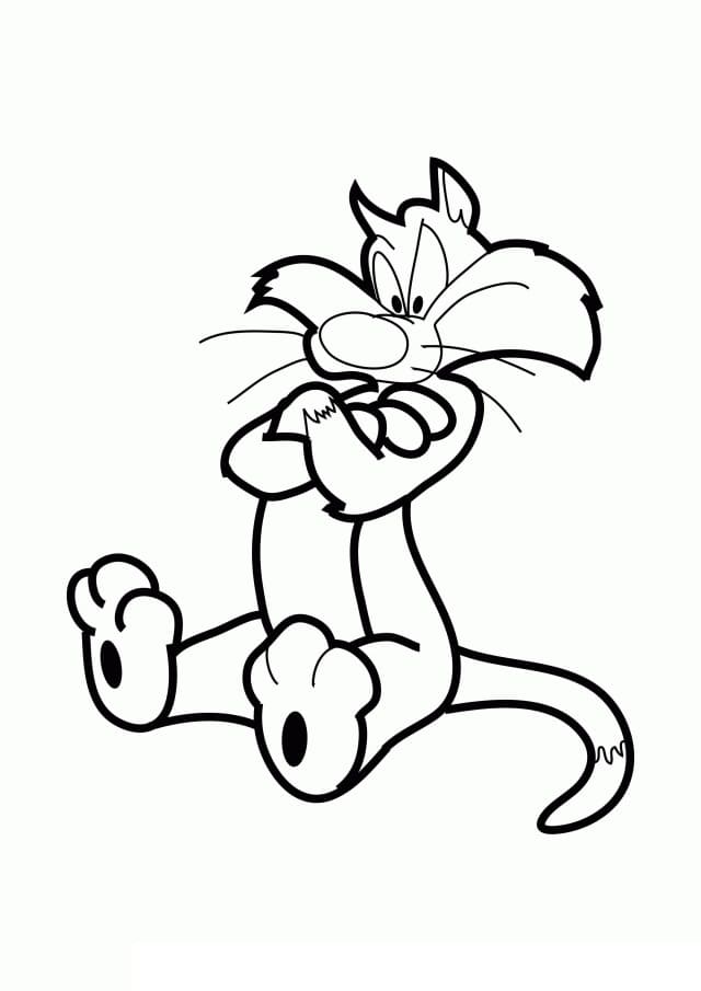 Sylvester Free Printable Coloring Page - Free Printable Coloring Pages ...