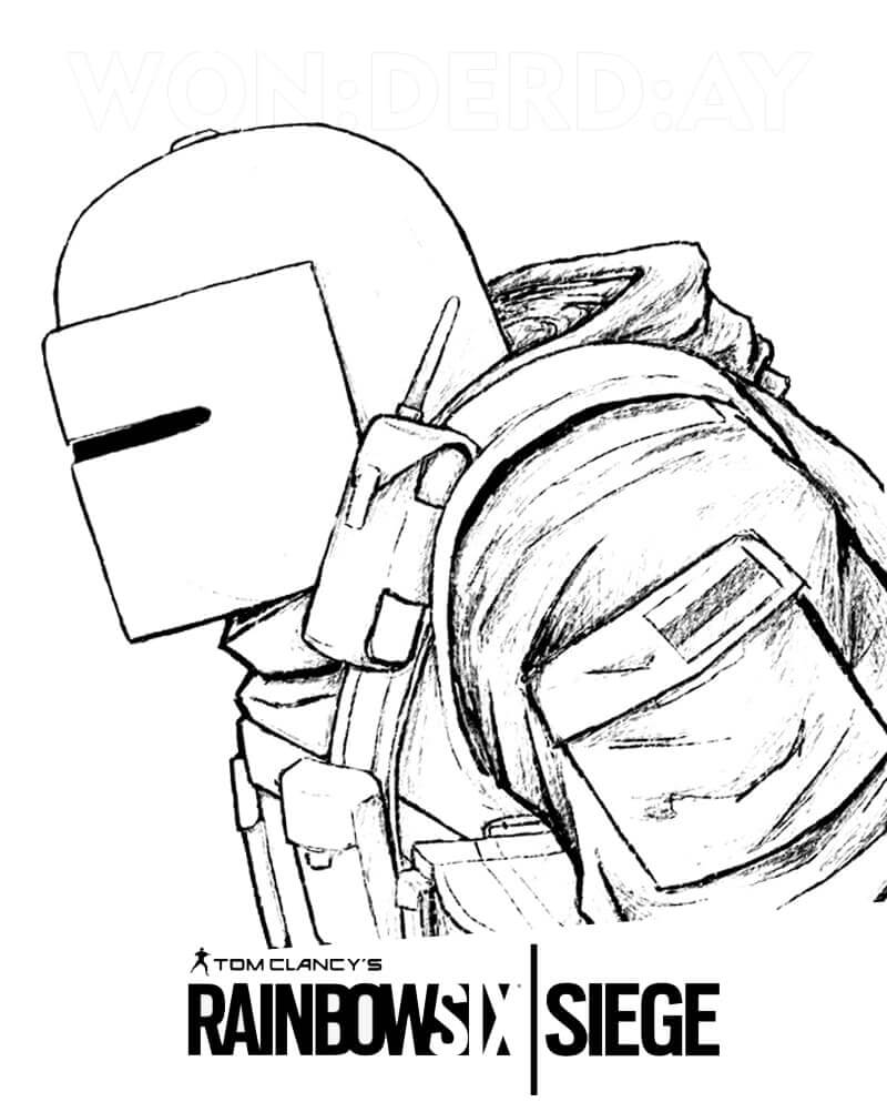 Mira Rainbow Six Siege Coloring Page - Free Printable Coloring Pages