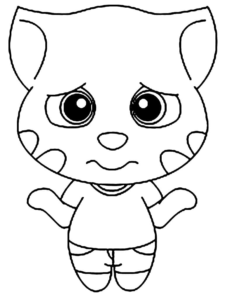 Talking Tom Coloring Pages - Free Printable Coloring Pages for Kids