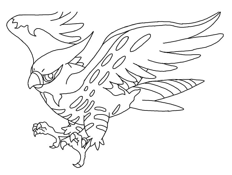 coloring pages talonflame pokemon