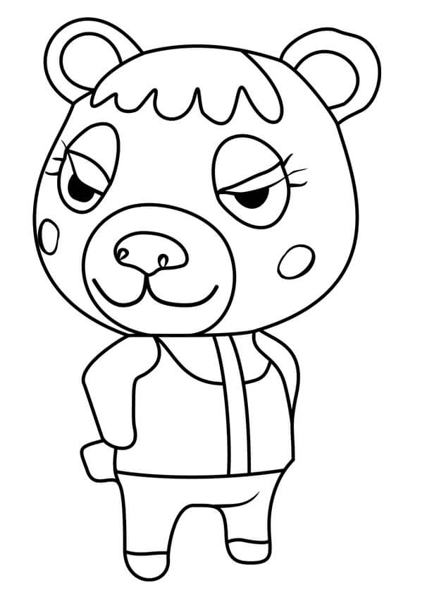 Tammy from Animal Crossing Coloring Page - Free Printable Coloring Pages  for Kids