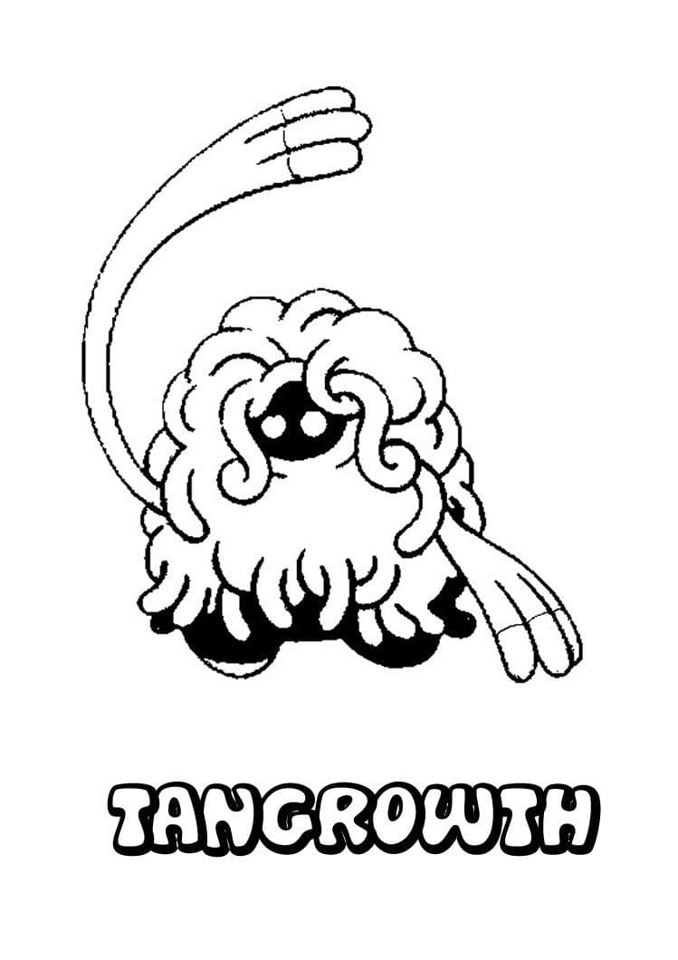 tangrowth coloring page easy pokemon