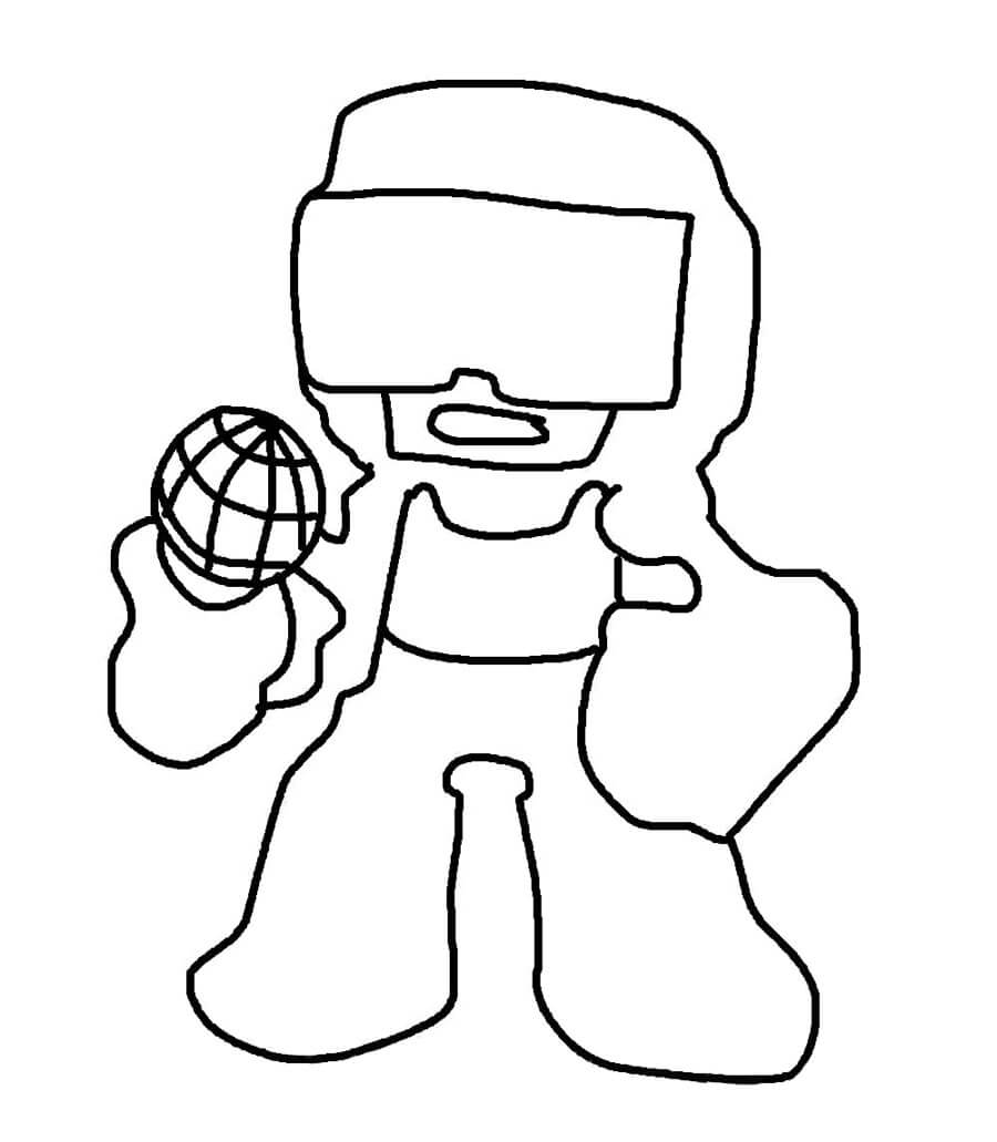 Tankman Friday Night Funkin Coloring Page Free Printable Coloring Pages For Kids