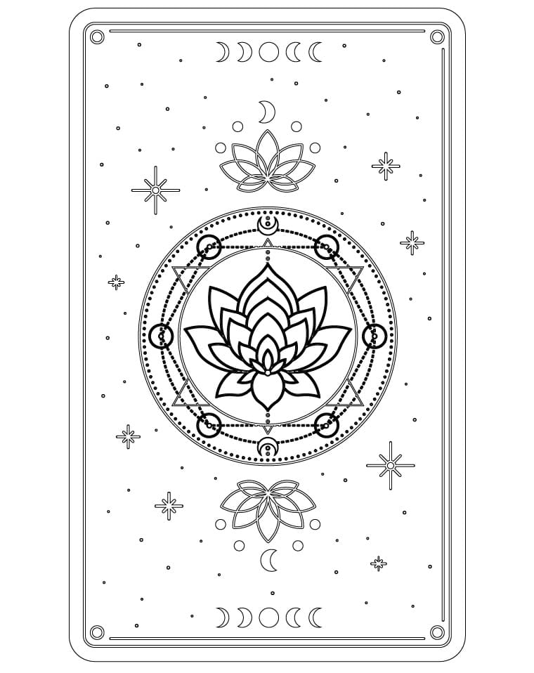 Free Printable Tarot Coloring Pages Printable Free Templates