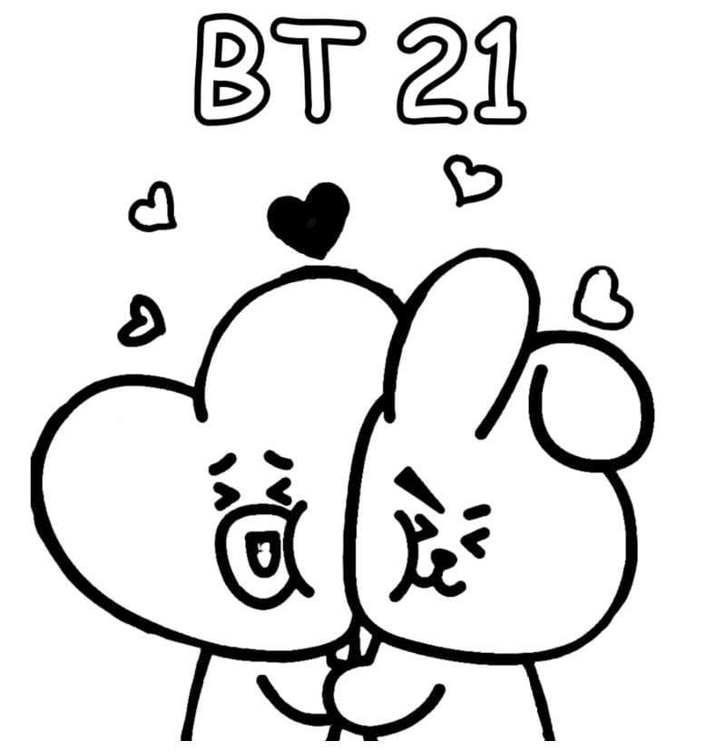 77 Bt21 Coloring Pages Shooky  HD