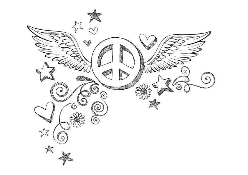 Peace Symbol tattoo