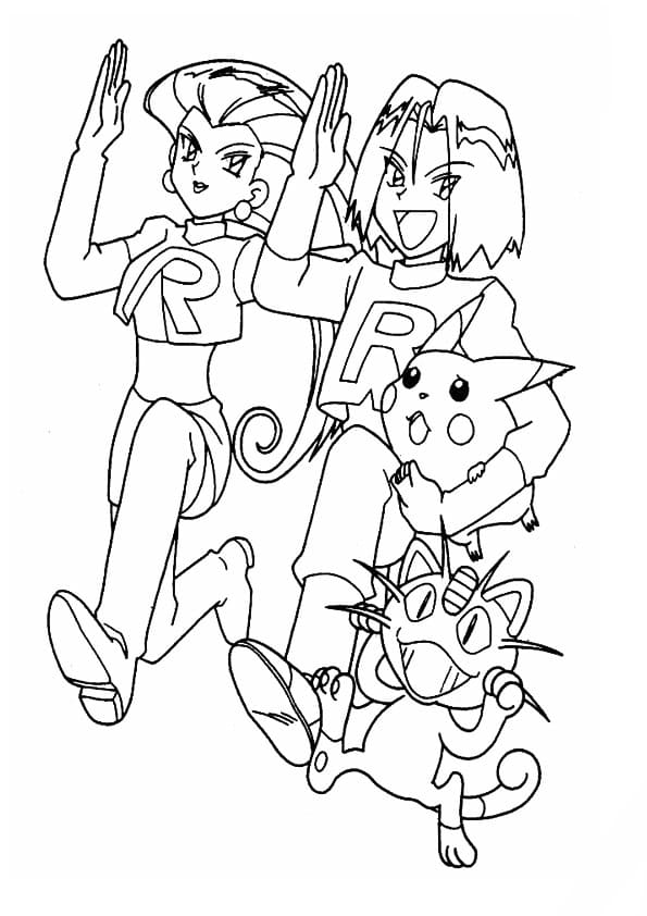 Team Rocket and Pikachu