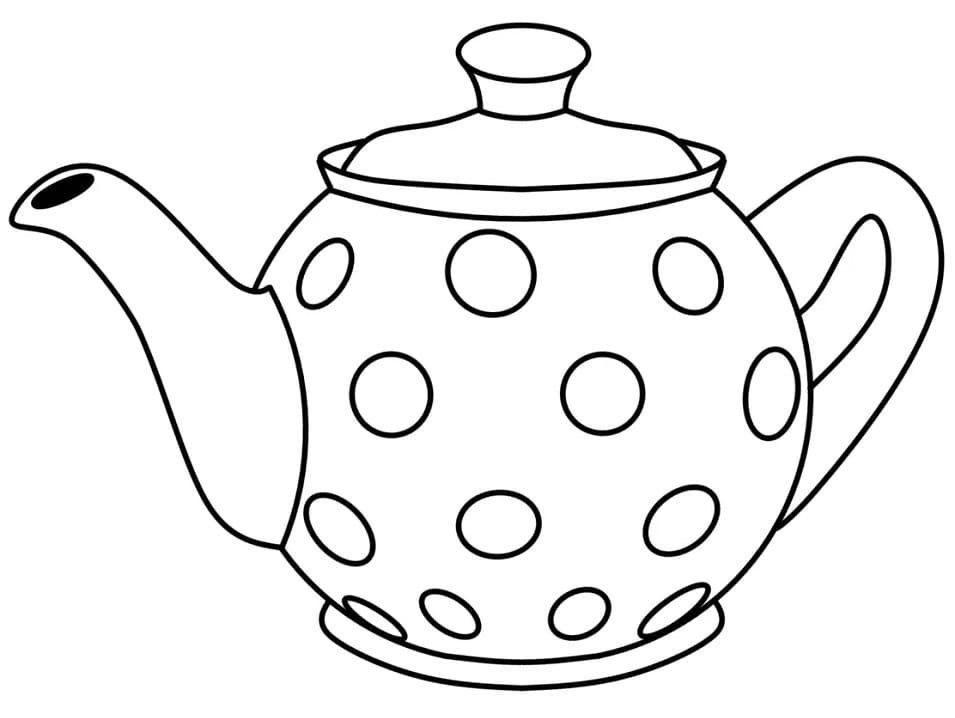 Teapot Polka Dot