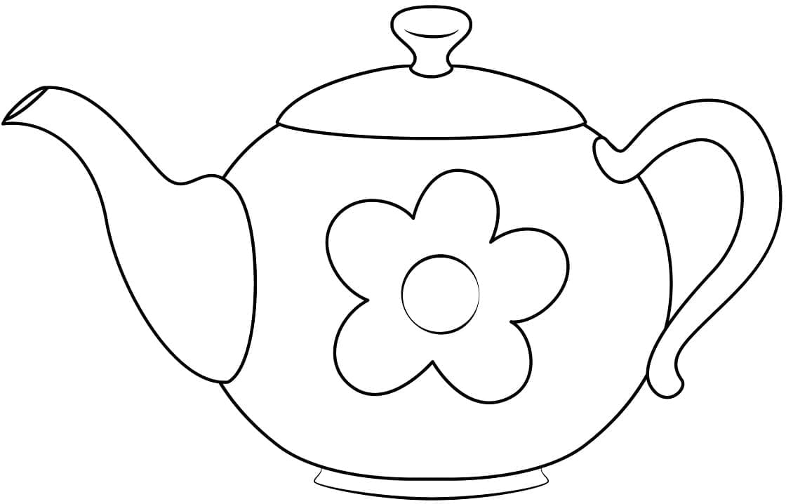 Teapot with Flower