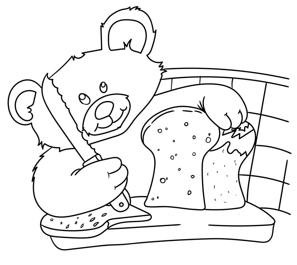 Teddy Bear with Bread