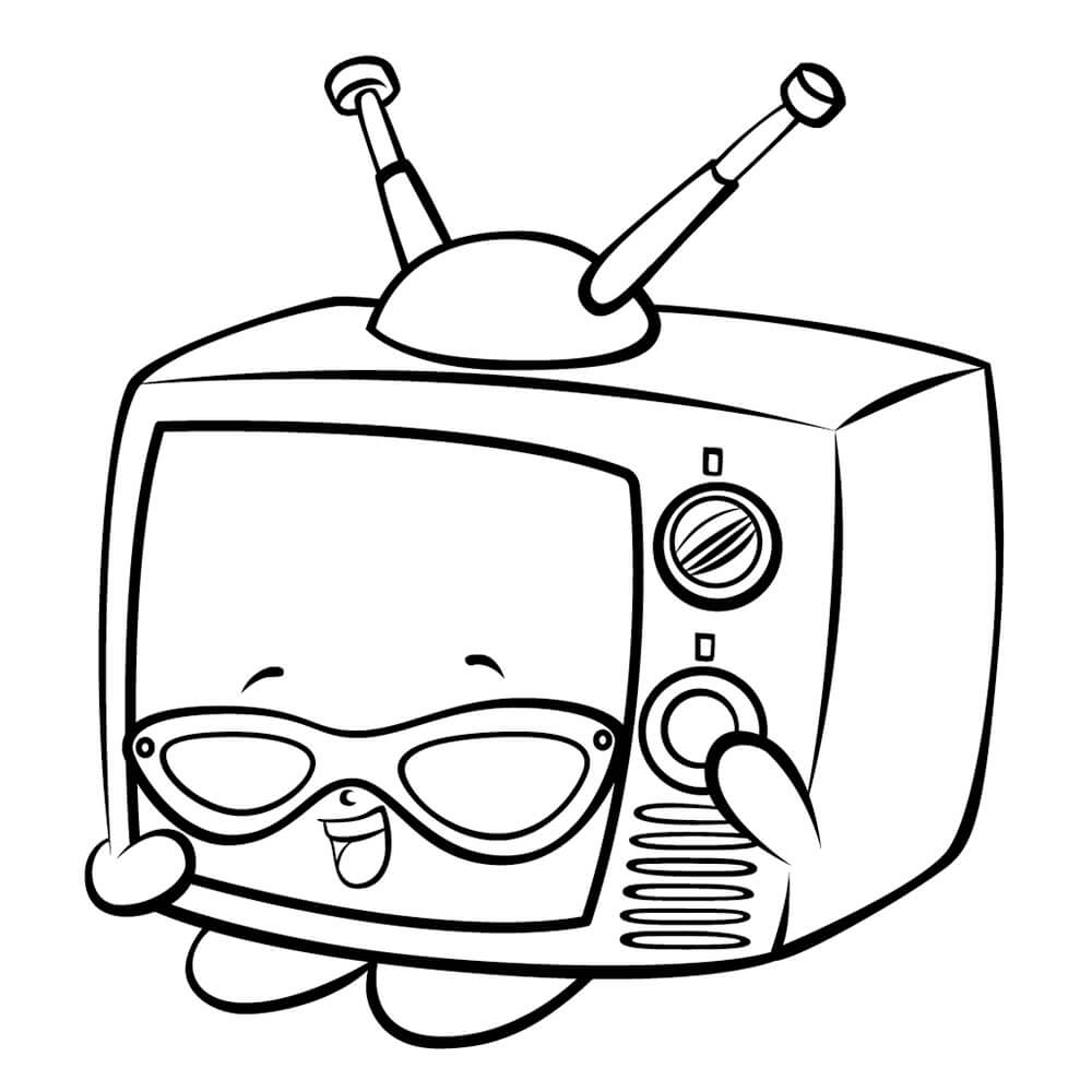 Teenie TV Shopkin Coloring Page   Free Printable Coloring Pages ...