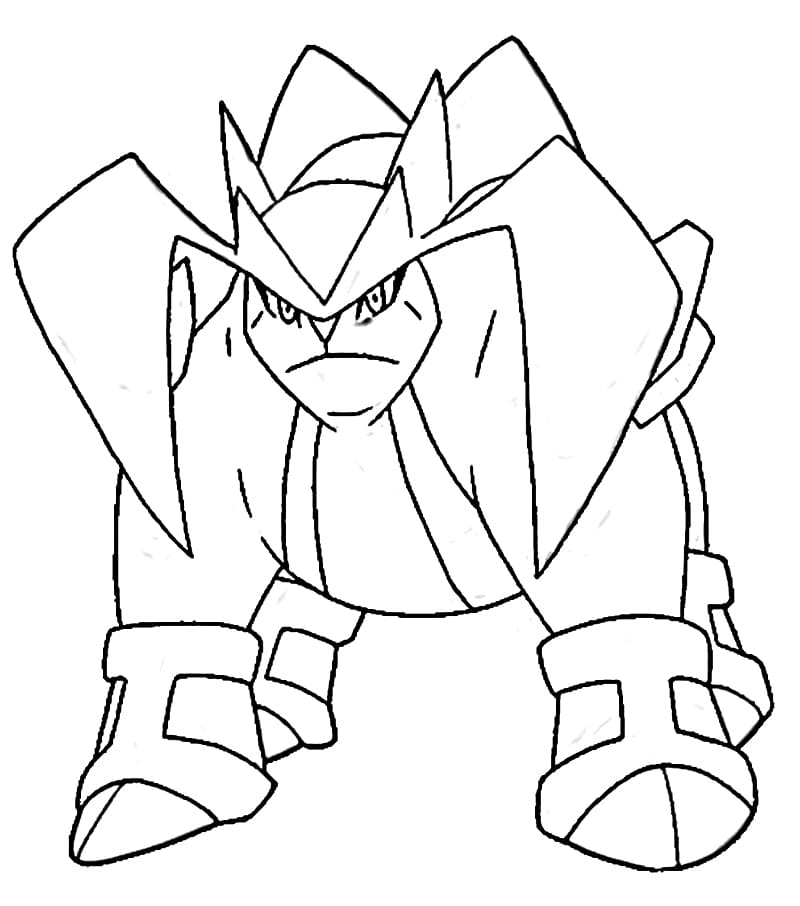 Terrakion Pokemon Coloring Page - Free Printable Coloring Pages for Kids