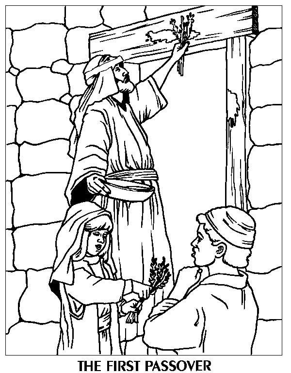 Passover Coloring Book Pages