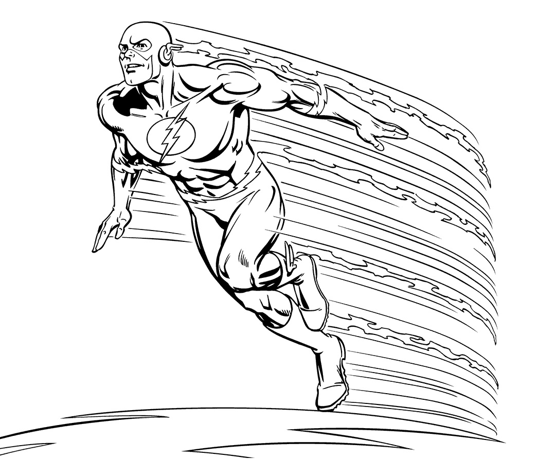 The Flash Coloring Page - Free Printable Coloring Pages ...