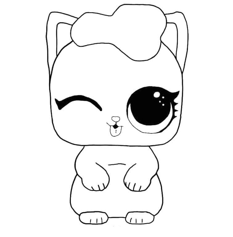 The Kitten Lol Pets Coloring Page Free Printable Coloring Pages For Kids