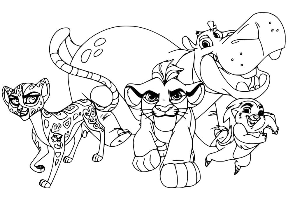 The Lion Guard to Color