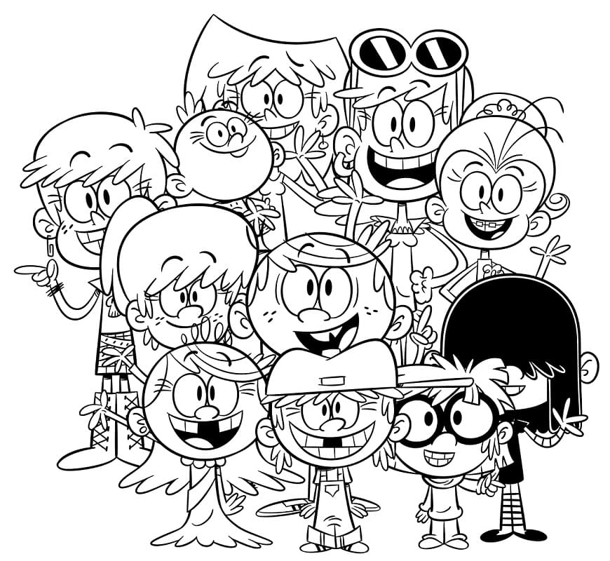 The Loud House 3 Coloring Page Free Printable Coloring Pages for Kids