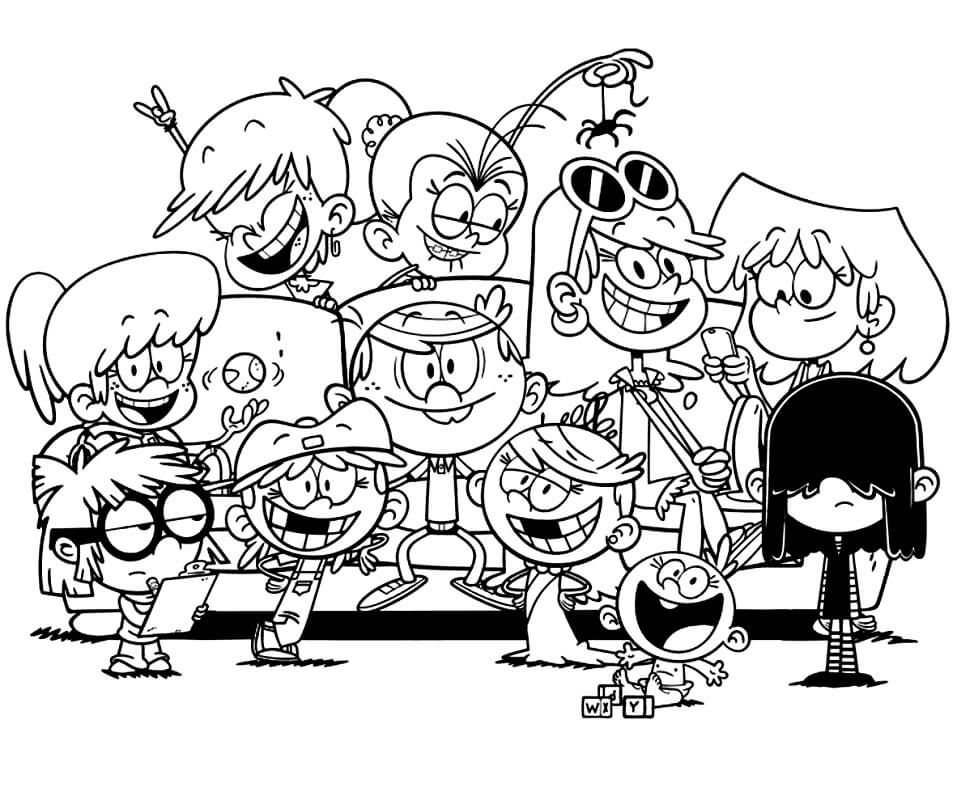 the loud house color pages