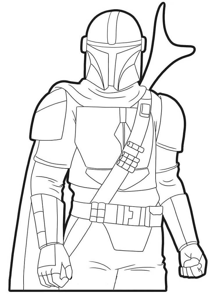 Mandalorian Coloring Page Free Printable Coloring Pages for Kids