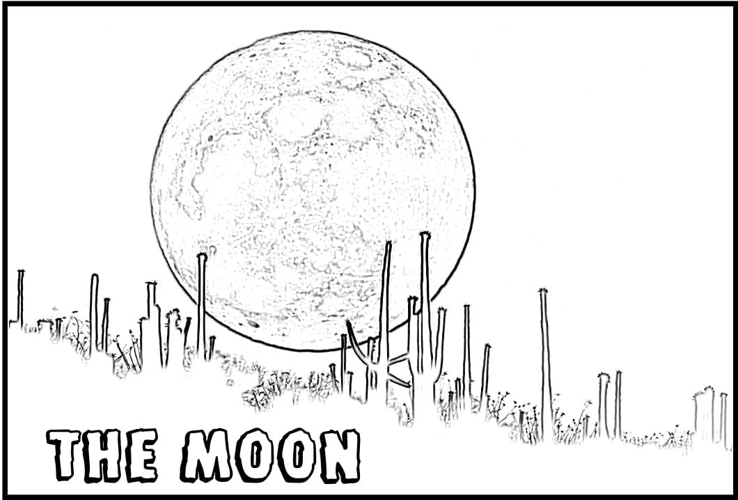 Colouring Page Moon In 2020 Coloring Pages Free Coloring Pages Free ...