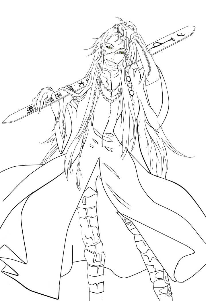 The Undertaker From Black Butler Coloring Page Free Printable Coloring Pages For Kids