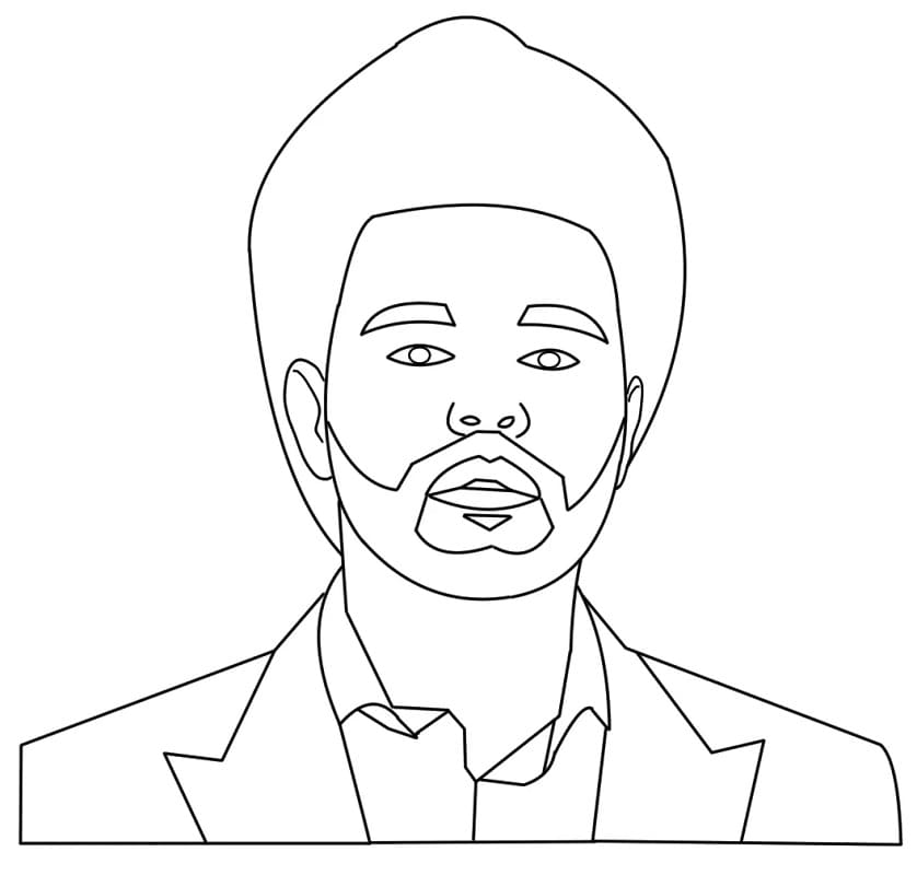 After Hours - The Weeknd Coloring Page - Free Printable Coloring Pages