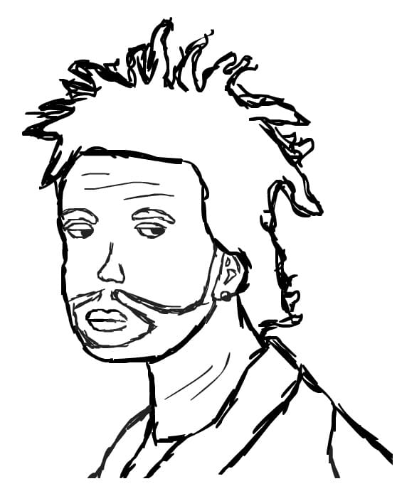 Maurity  Am I repping for the low life having some fun doing this The  Weeknd portrait theweeknd wip portrait fun sketch draw drawing  artlovers artwork pencil canson art atelier music contemporaryart 