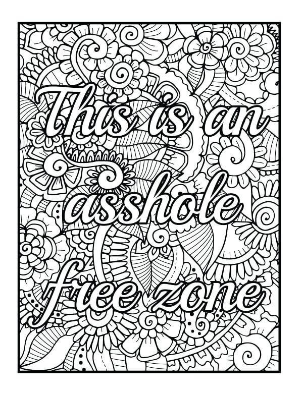 cursing coloring pages for adults