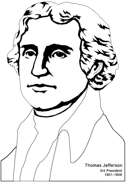 Free Printable President Thomas Jefferson Coloring Page - Free ...