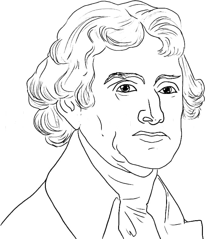 Thomas Jefferson Free Printable Coloring Page - Free Printable Coloring ...