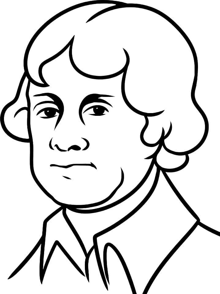 Thomas Jefferson's Face Coloring Page - Free Printable Coloring Pages ...