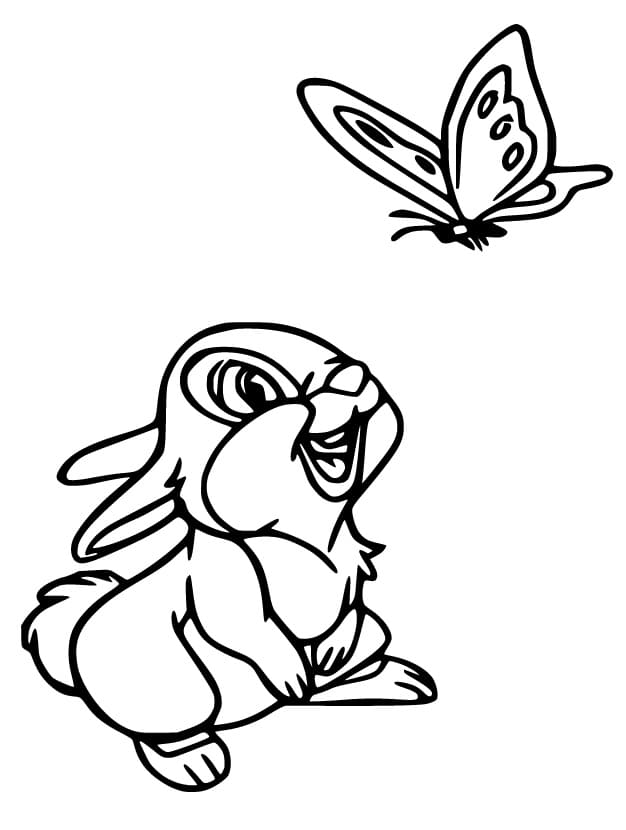 coloring pages of thumper