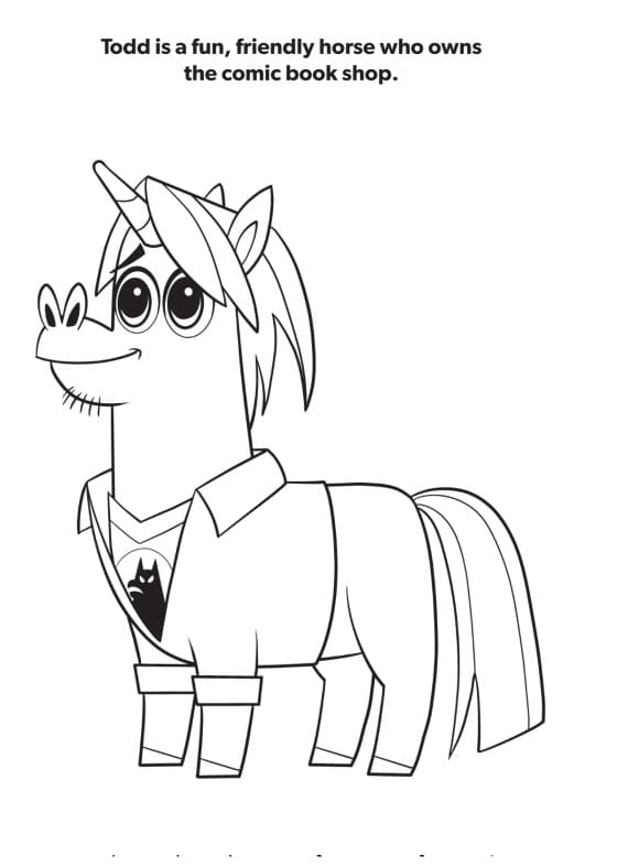 Cute Peg from Corn and Peg Coloring Page - Free Printable Coloring