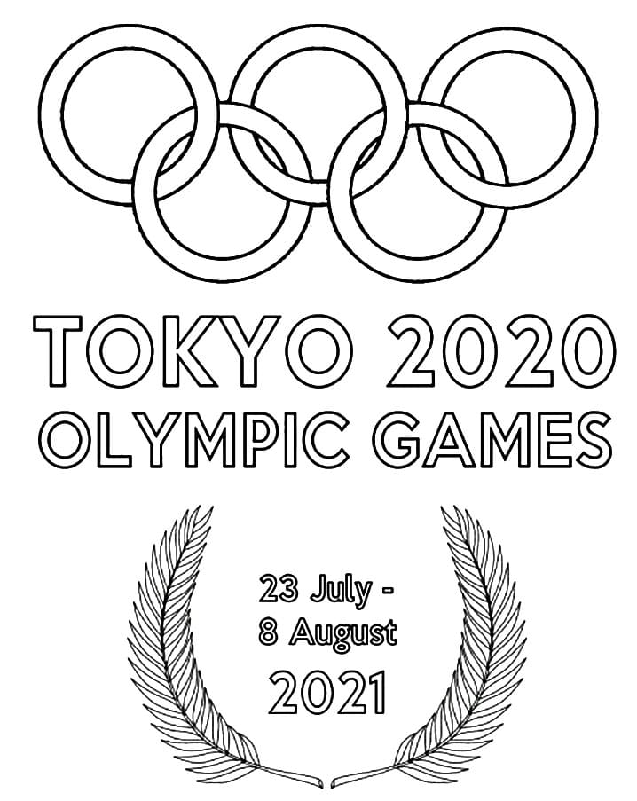 Tokyo 2020 Olympic Games Coloring Page - Free Printable Coloring Pages
