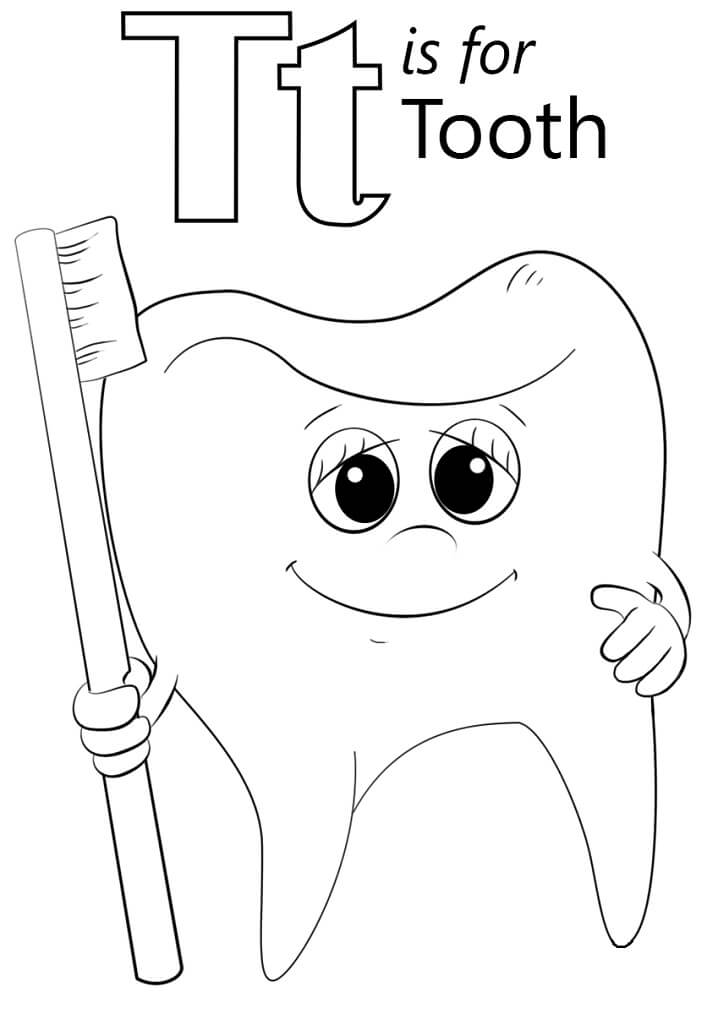 Tooth Letter T