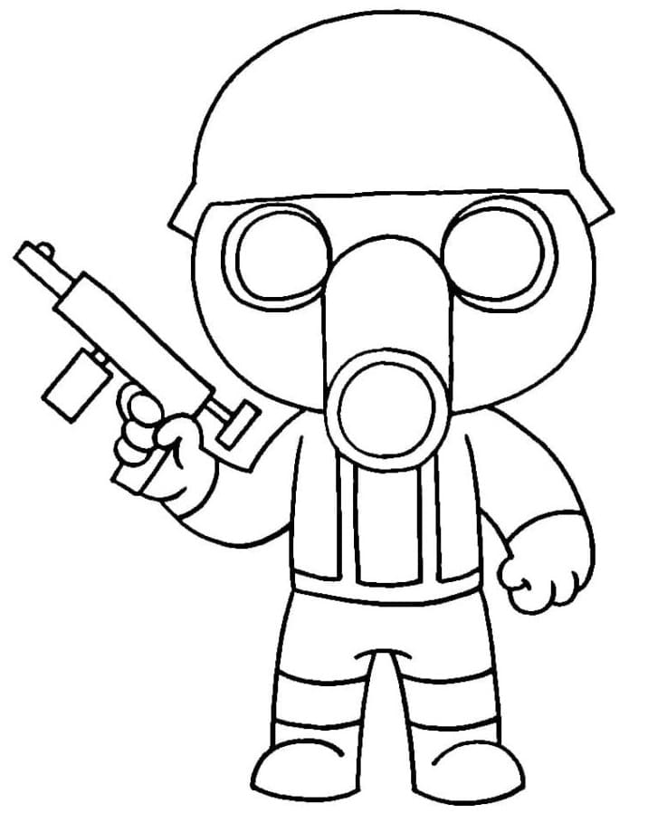 Torcher Piggy Roblox Coloring Page - Free Printable Coloring Pages for Kids