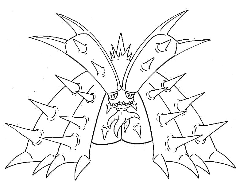 toxapex coloring page high quality pokemon