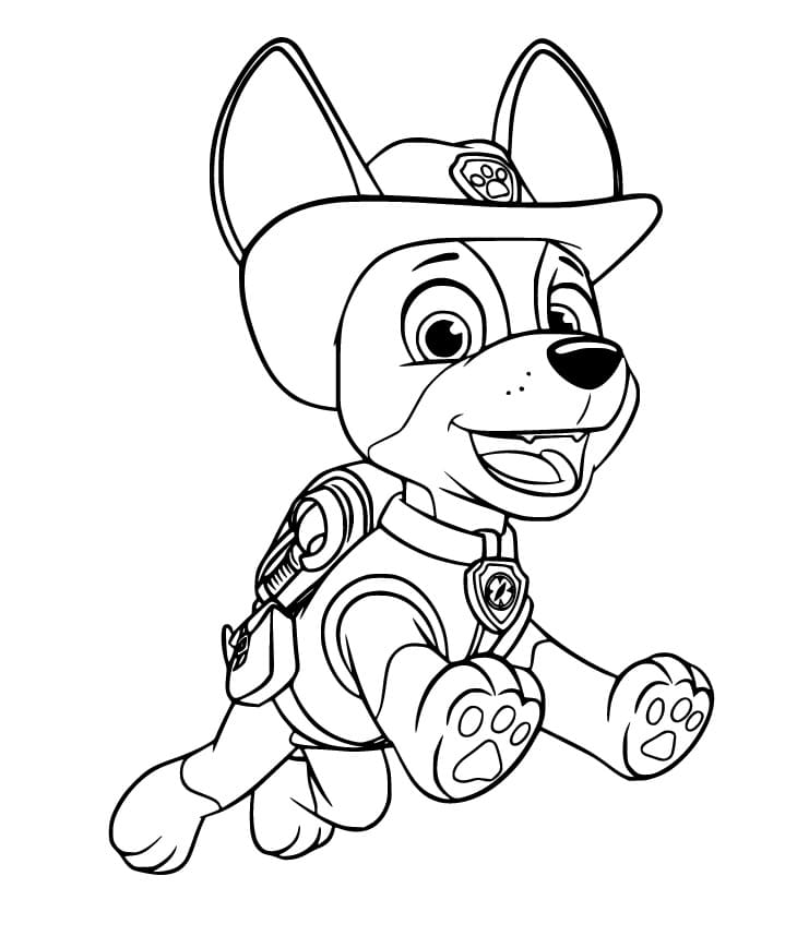 Tracker Paw Patrol Pages - Printable Pages for Kids