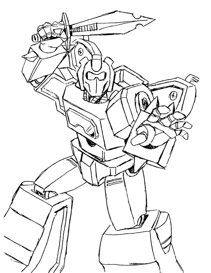 Transformers Robot Attack Coloring Page   Free Printable Coloring ...