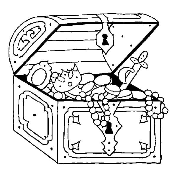 Free Treasure Chest to Print Coloring Page - Free Printable Coloring ...