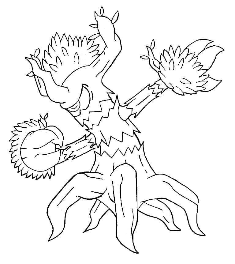 trevenant coloring page png pokemon