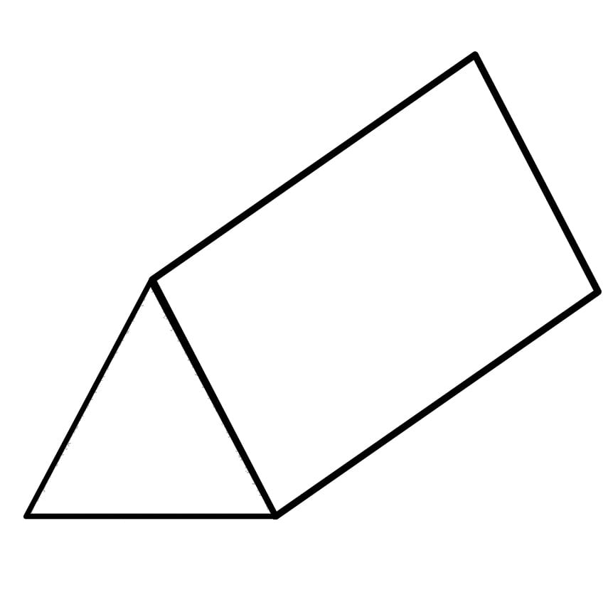 Triangular Prism Coloring Page Free Printable Coloring Pages for Kids