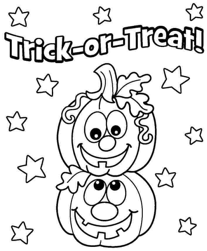 Trick or Treat Coloring Pages - Free Printable Coloring Pages for Kids